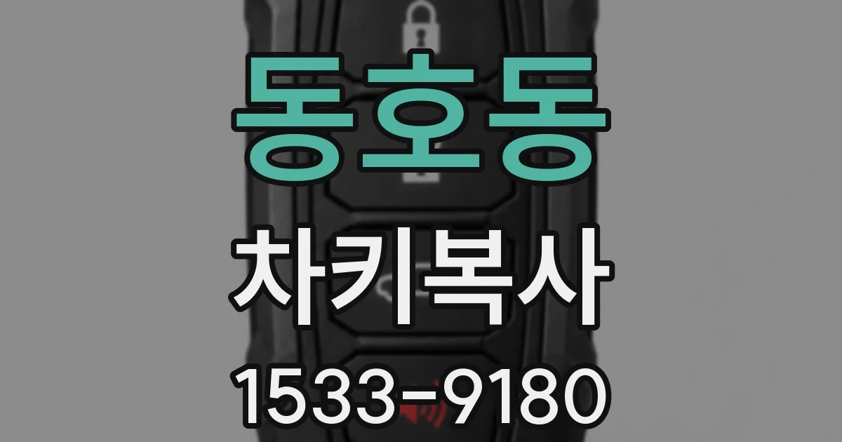 동호동 차키복사