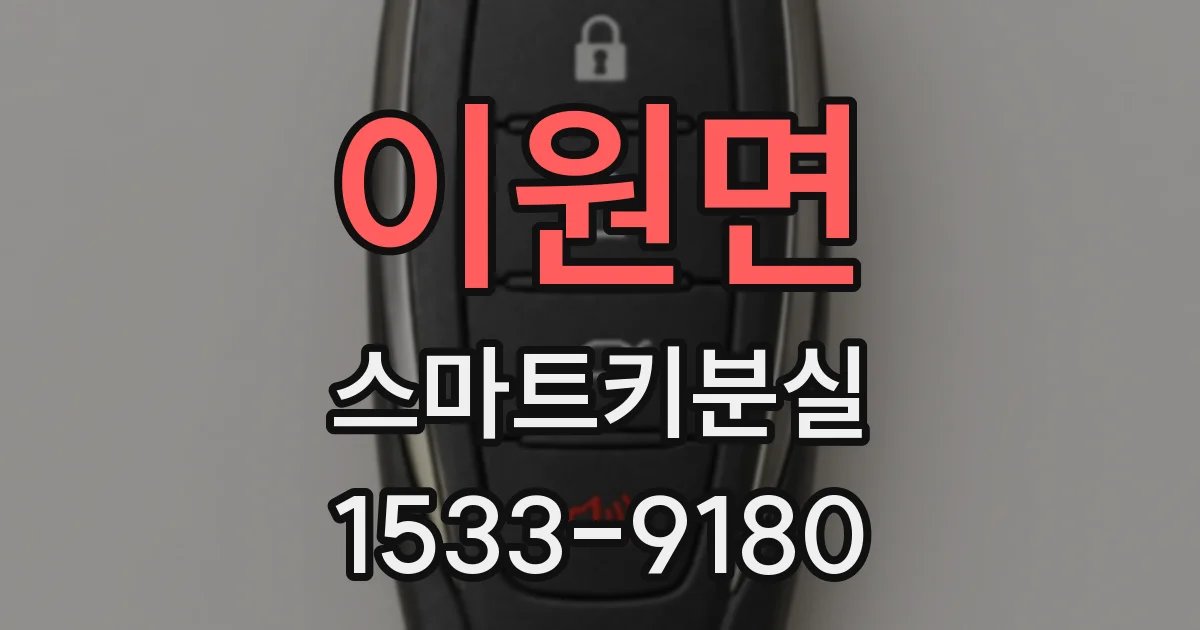 이원면 스마트키분실