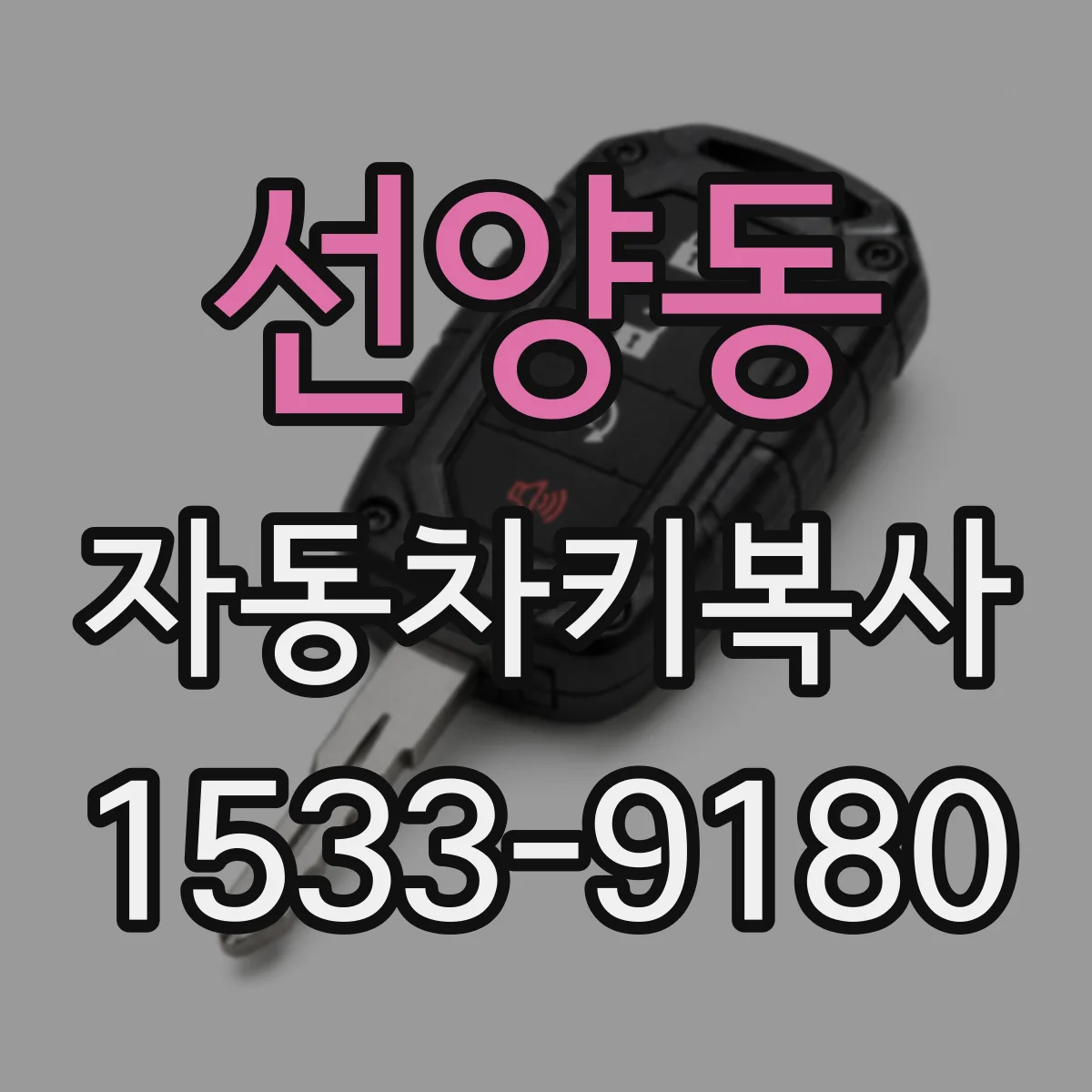 선양동 자동차키복사