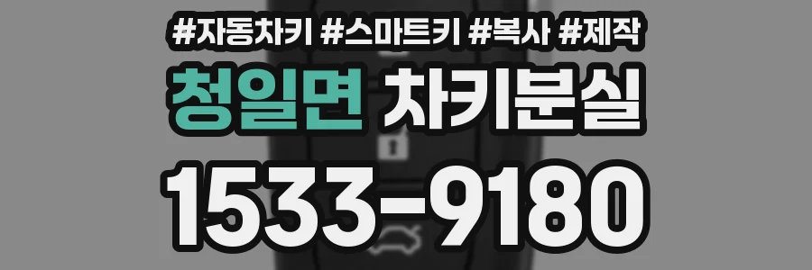 청일면 차키분실