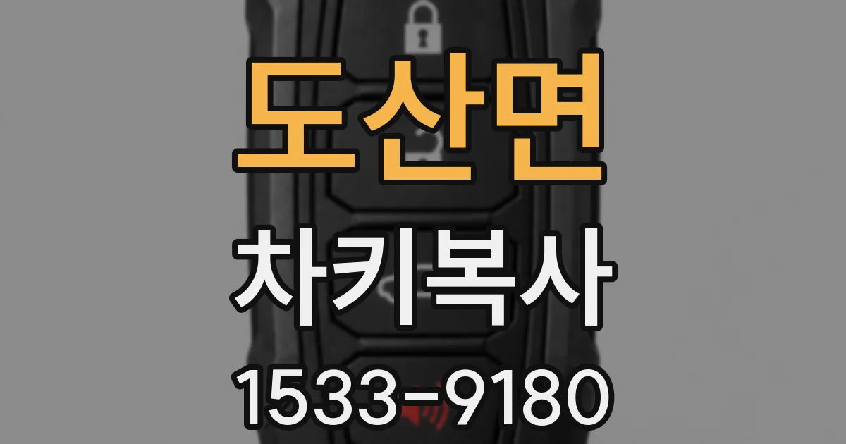 도산면 차키복사