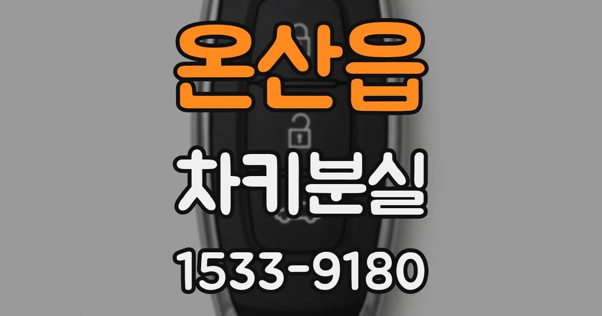 온산읍 차키분실