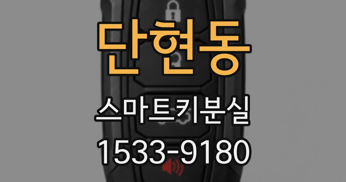단현동 스마트키분실