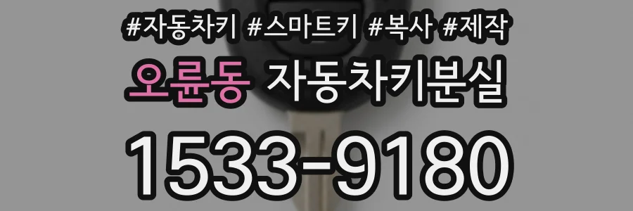 오륜동 자동차키분실