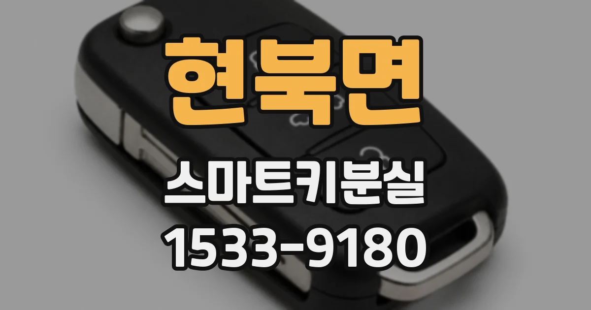 현북면 스마트키분실