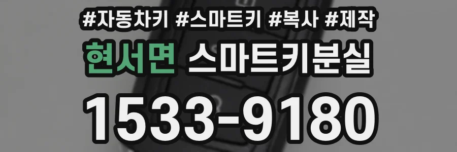 현서면 스마트키분실