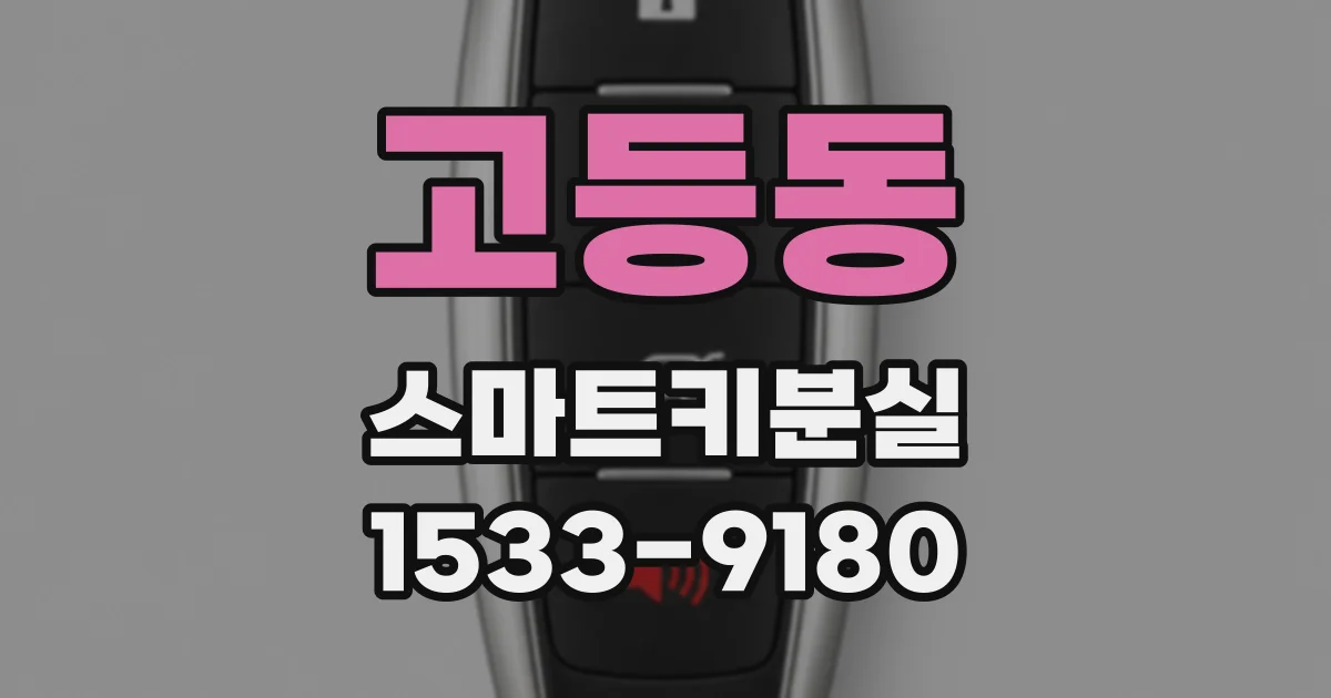 고등동 스마트키분실