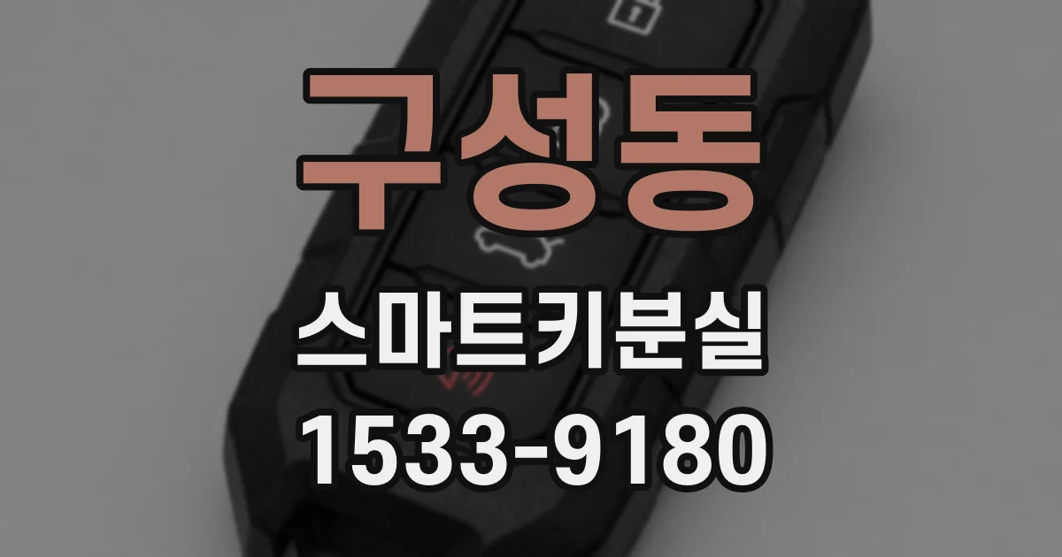 구성동 스마트키분실