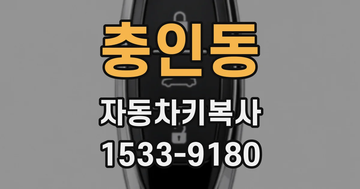 충인동 자동차키복사