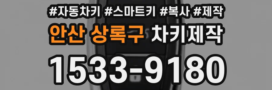 안산 상록구 차키제작