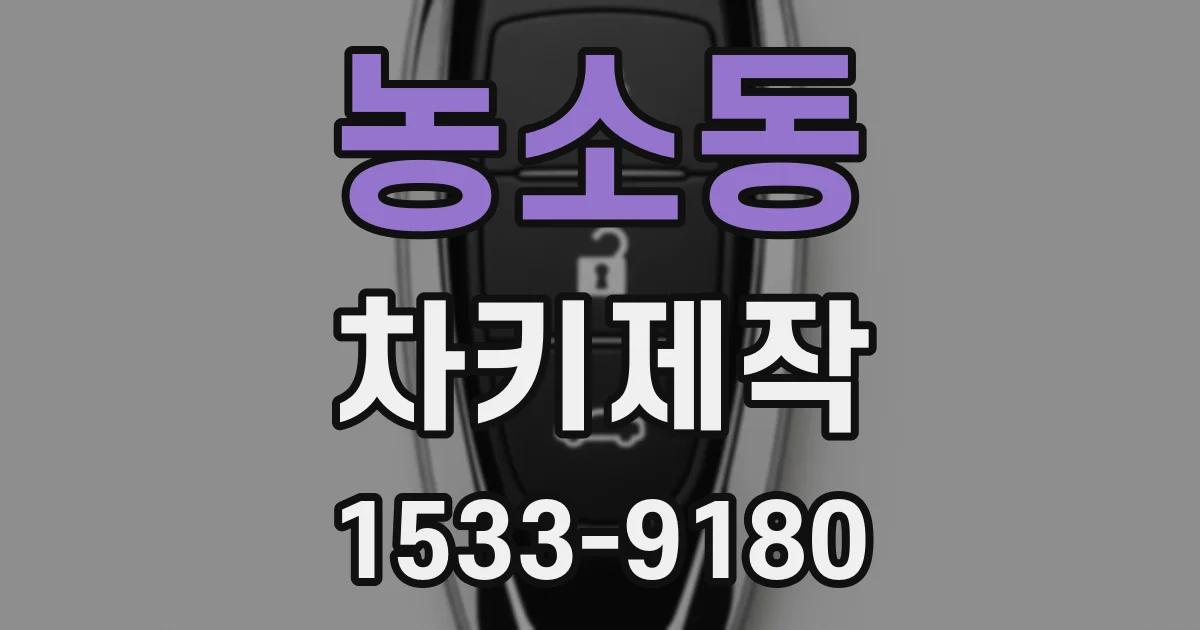 농소동 차키제작