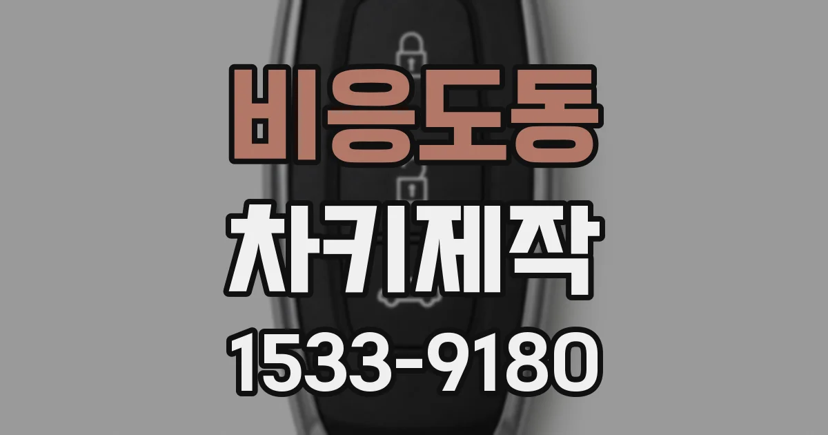 비응도동 차키제작