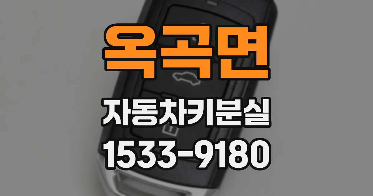 옥곡면 자동차키분실