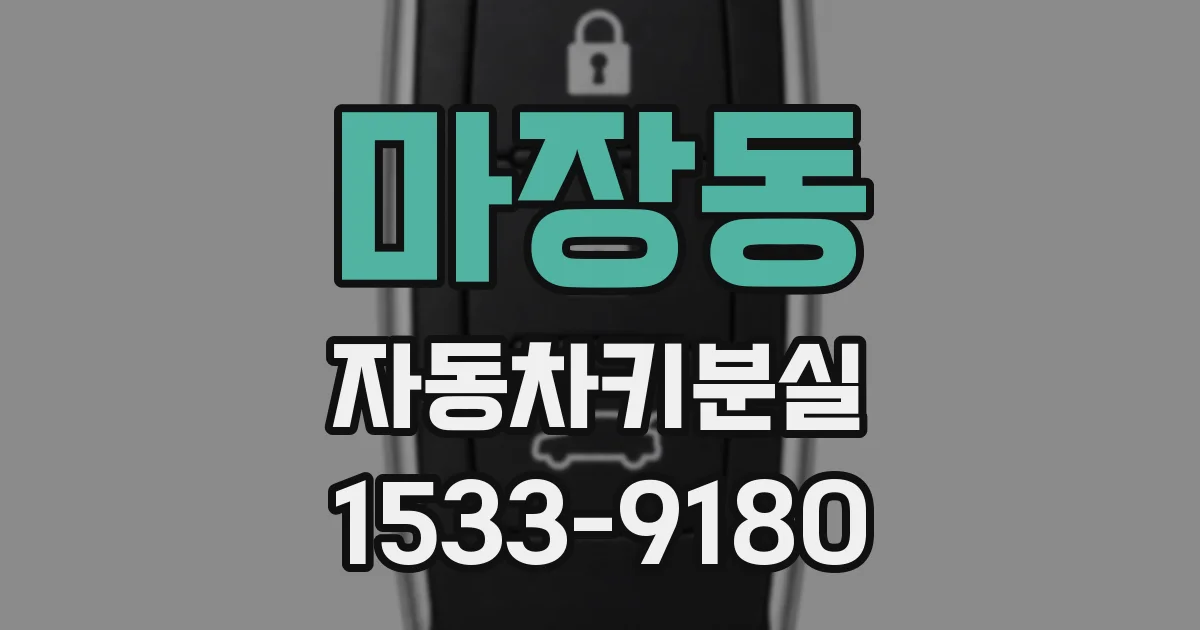 마장동 자동차키분실