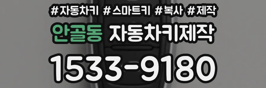 안골동 자동차키제작