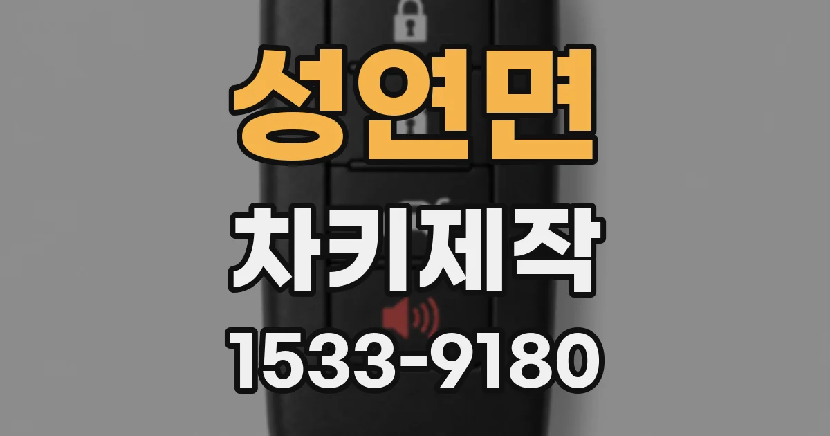 성연면 차키제작