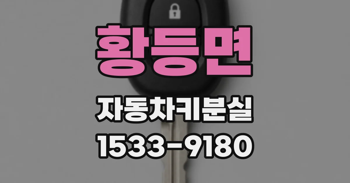 황등면 자동차키분실