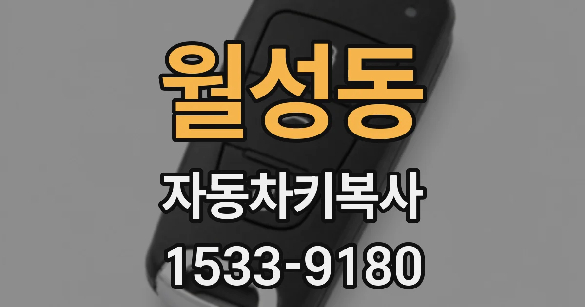 월성동 자동차키복사
