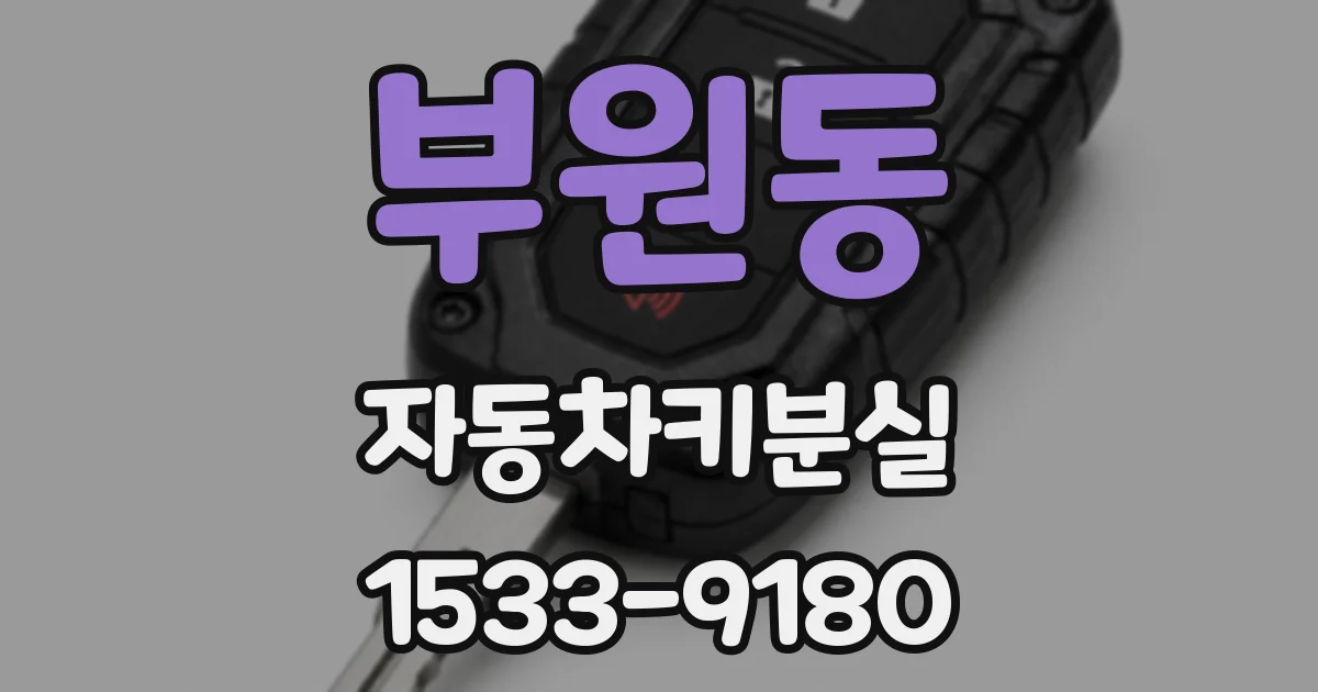 부원동 자동차키분실