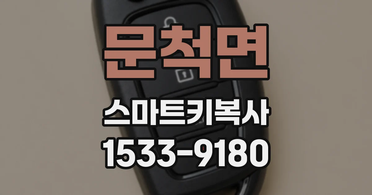 문척면 스마트키복사