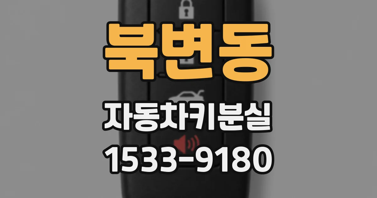 북변동 자동차키분실