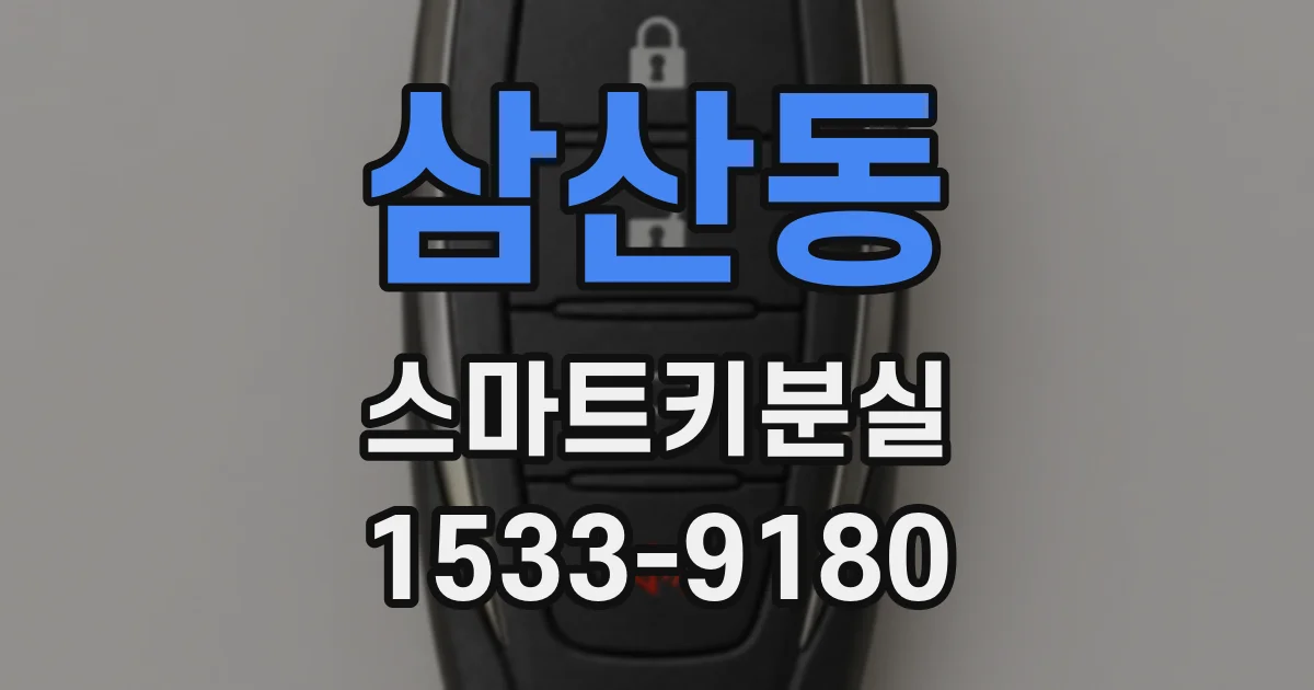 삼산동 스마트키분실