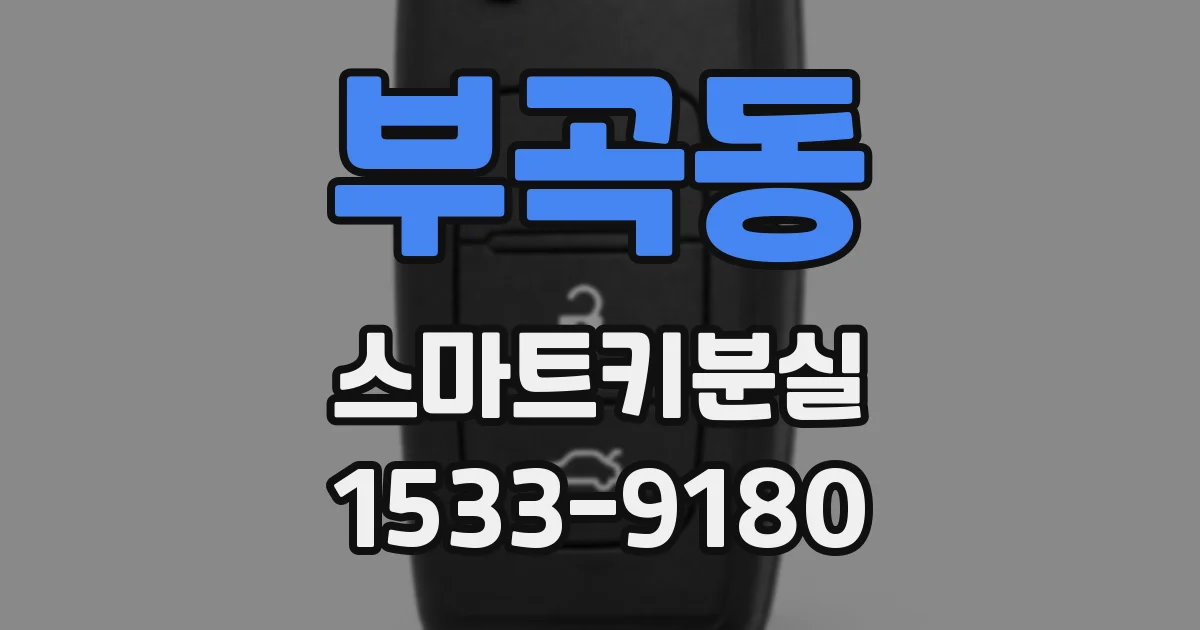 부곡동 스마트키분실