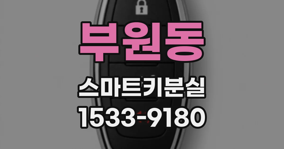 부원동 스마트키분실