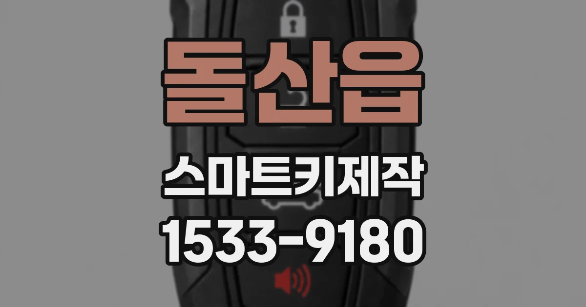 돌산읍 스마트키제작