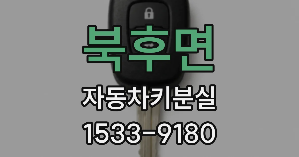 북후면 자동차키분실