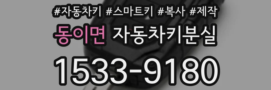 동이면 자동차키분실