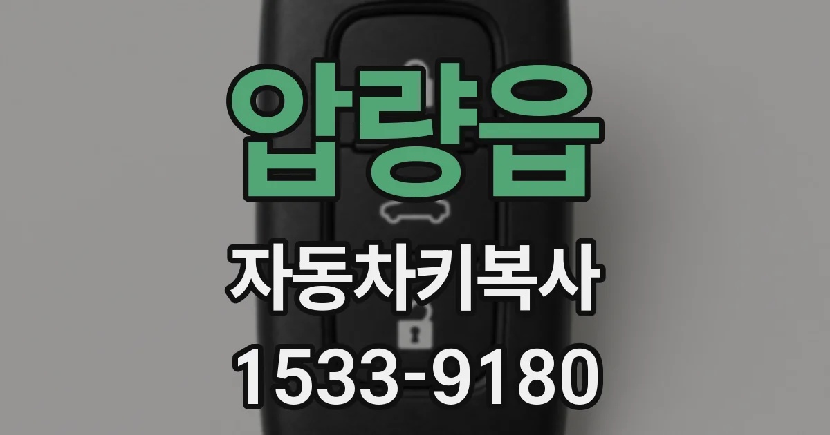 압량읍 자동차키복사