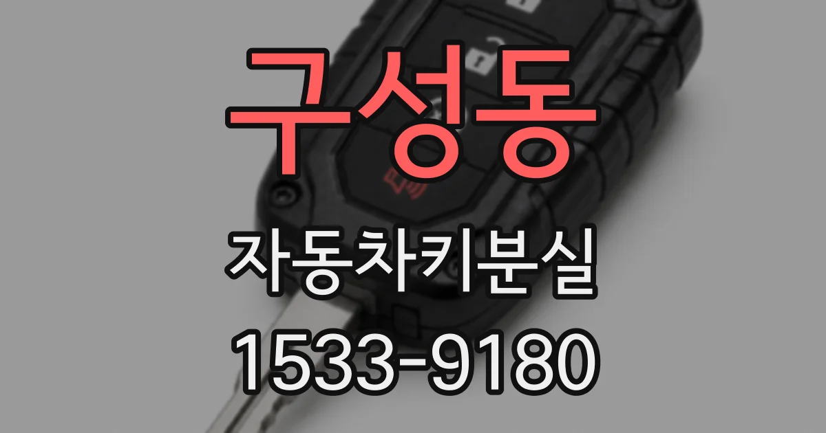 구성동 자동차키분실