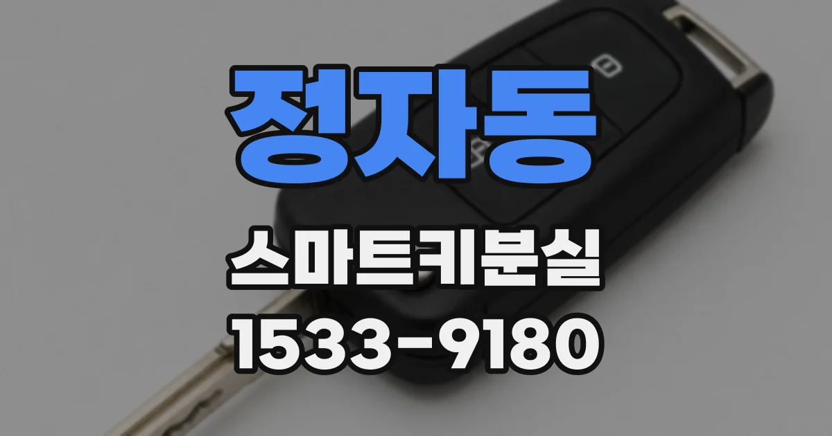 정자동 스마트키분실