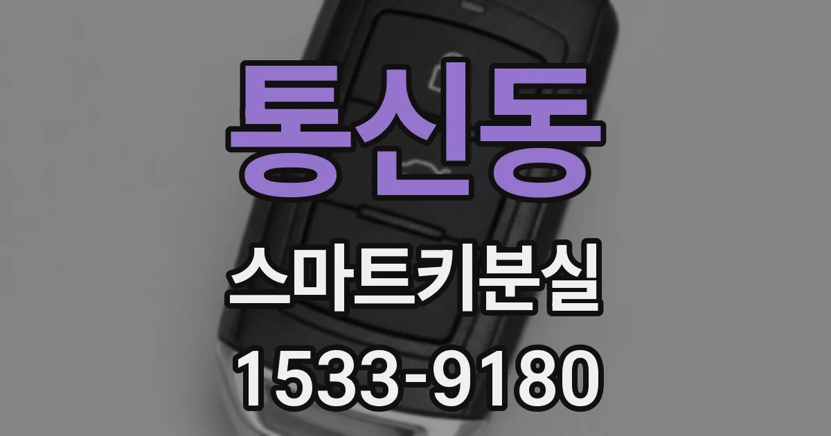 통신동 스마트키분실