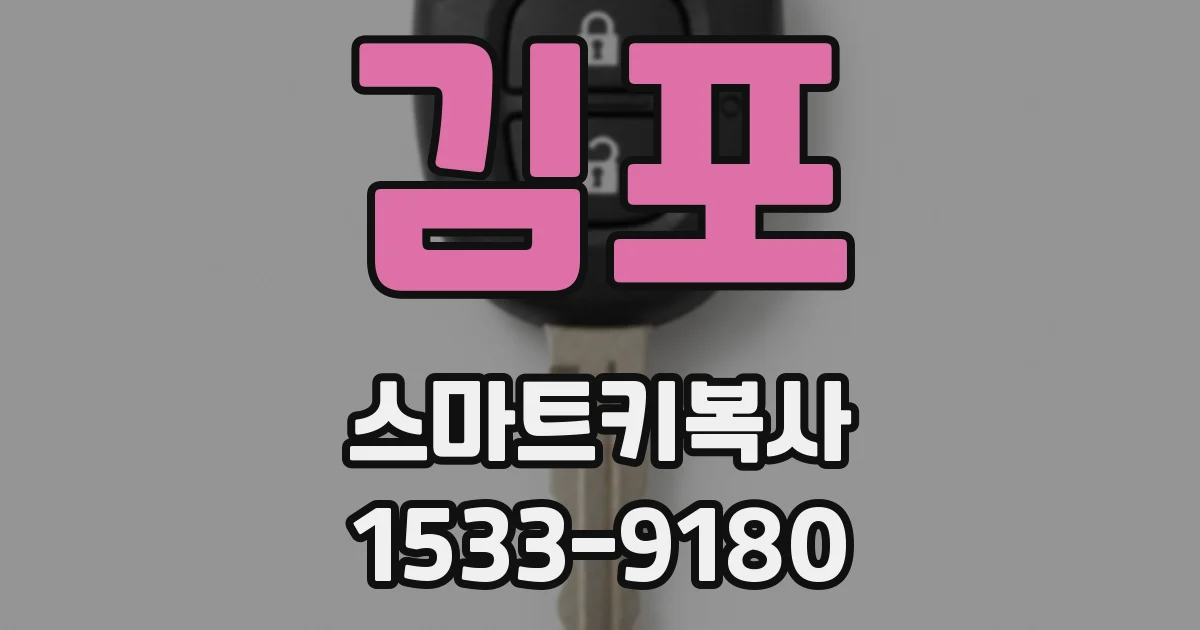 김포 스마트키복사
