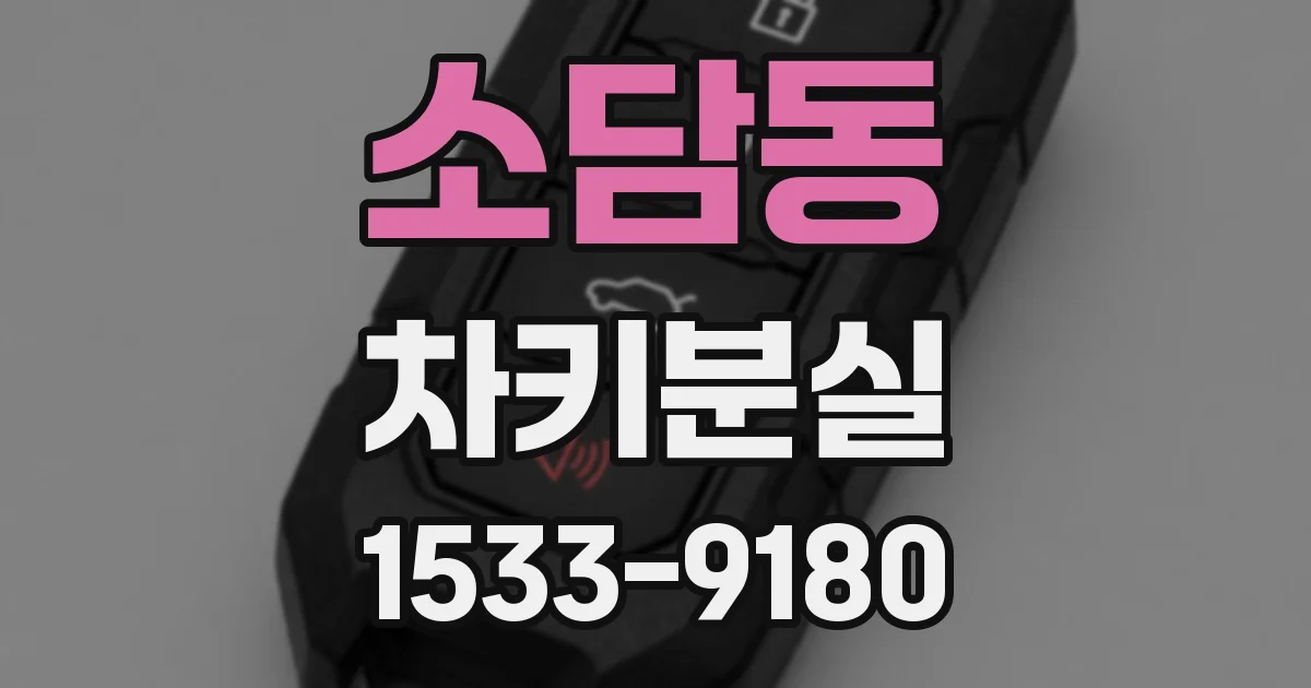 소담동 차키분실