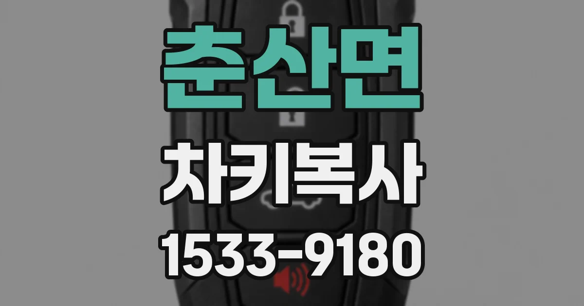 춘산면 차키복사