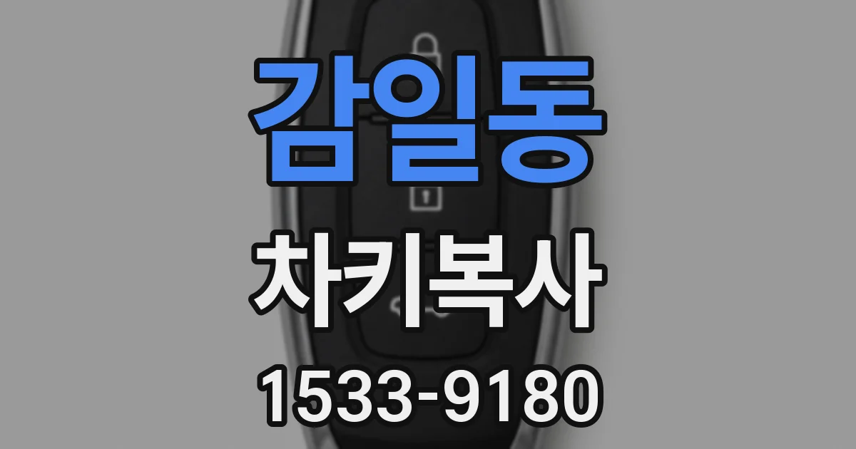감일동 차키복사