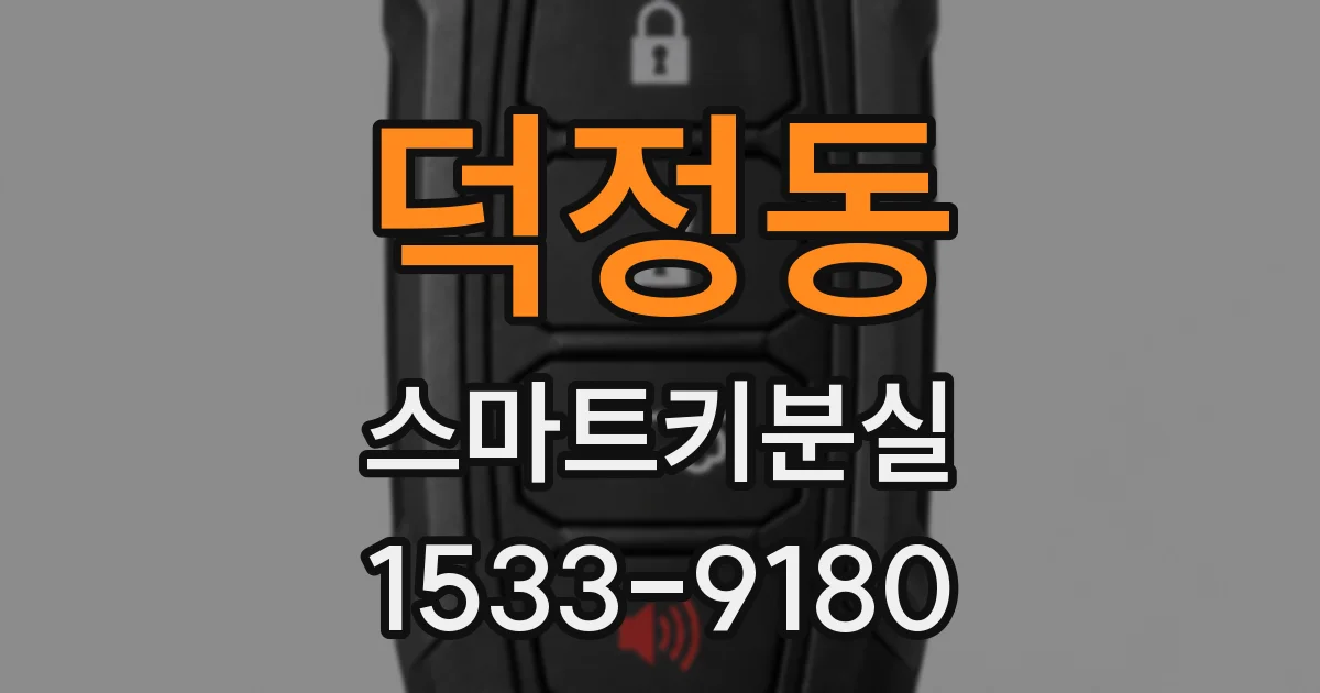 덕정동 스마트키분실