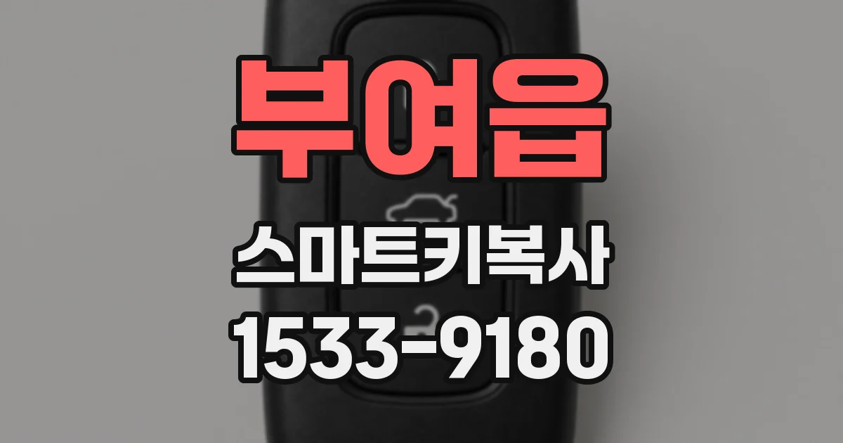 부여읍 스마트키복사
