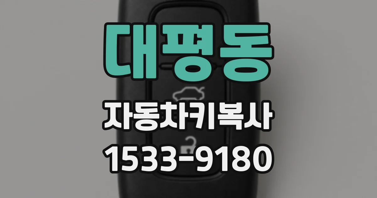 대평동 자동차키복사
