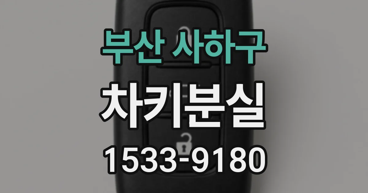 부산 사하구 차키분실
