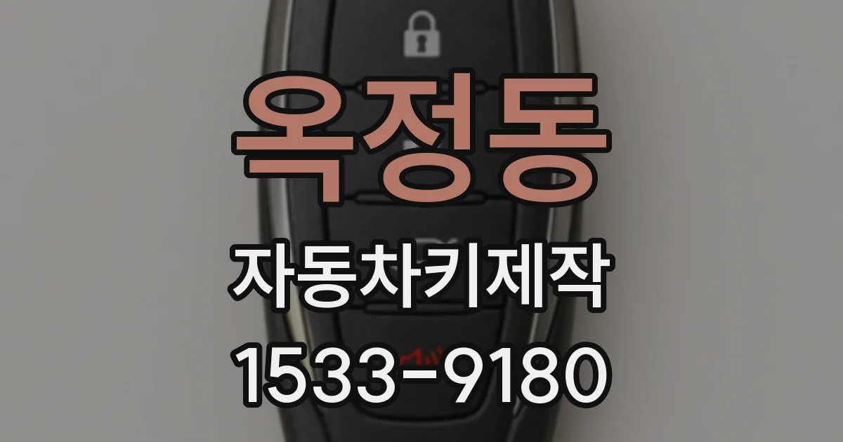 옥정동 자동차키제작
