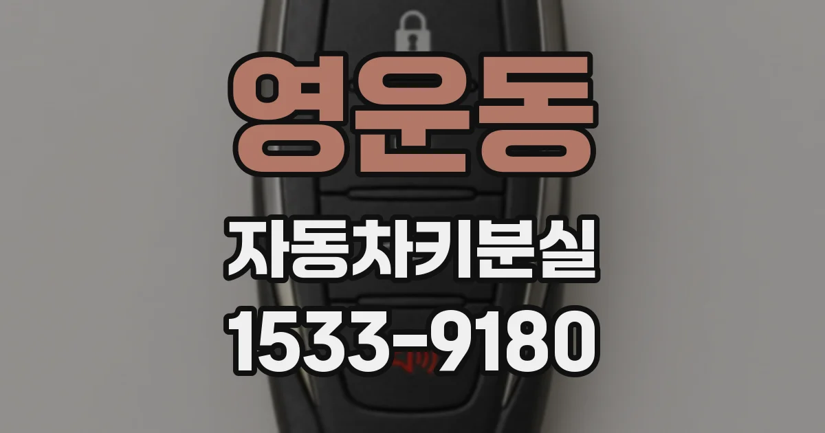 영운동 자동차키분실