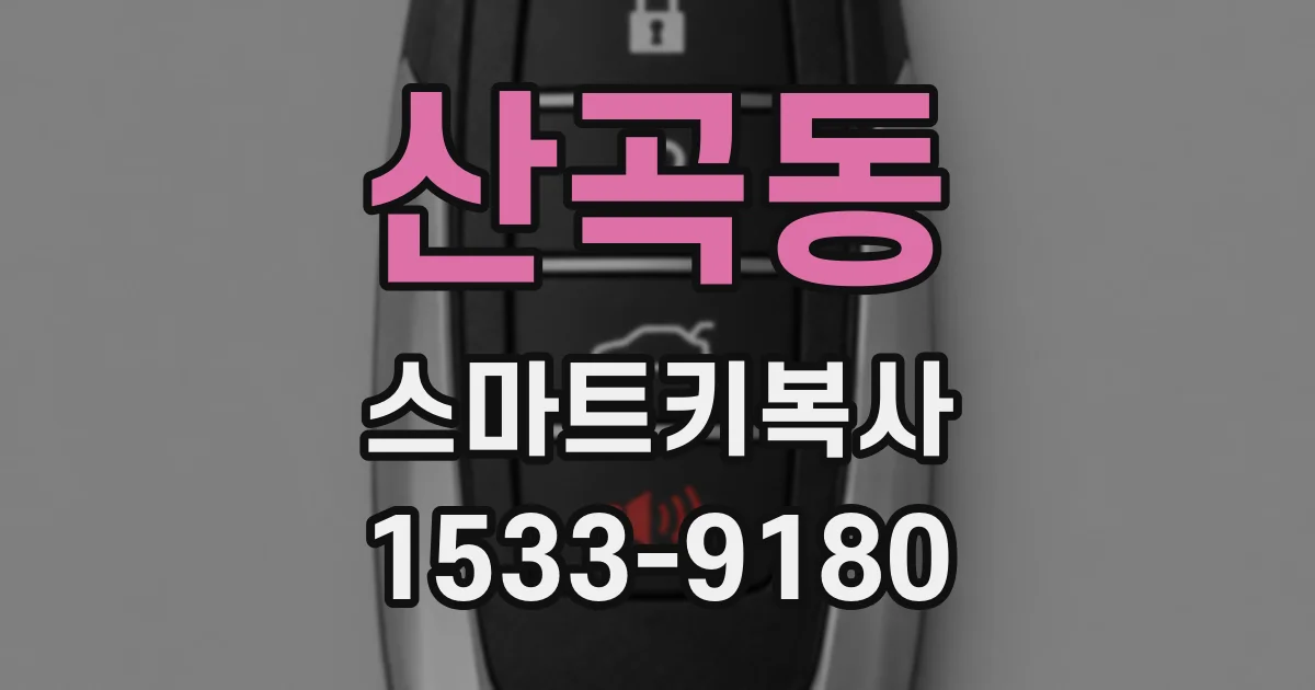 산곡동 스마트키복사