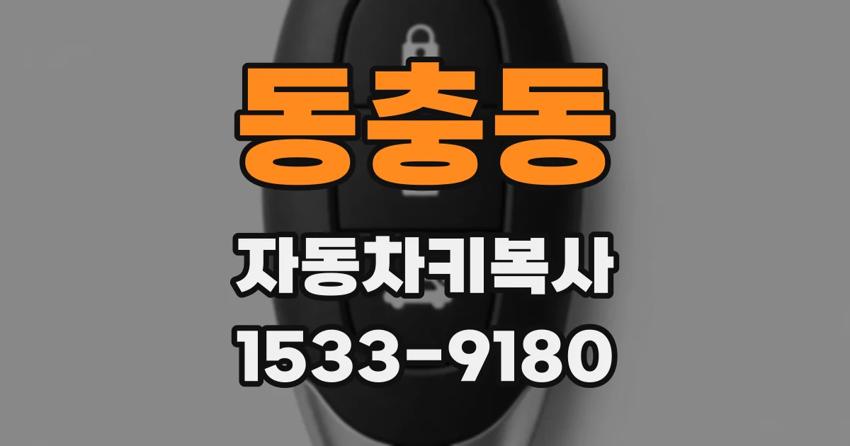 동충동 자동차키복사