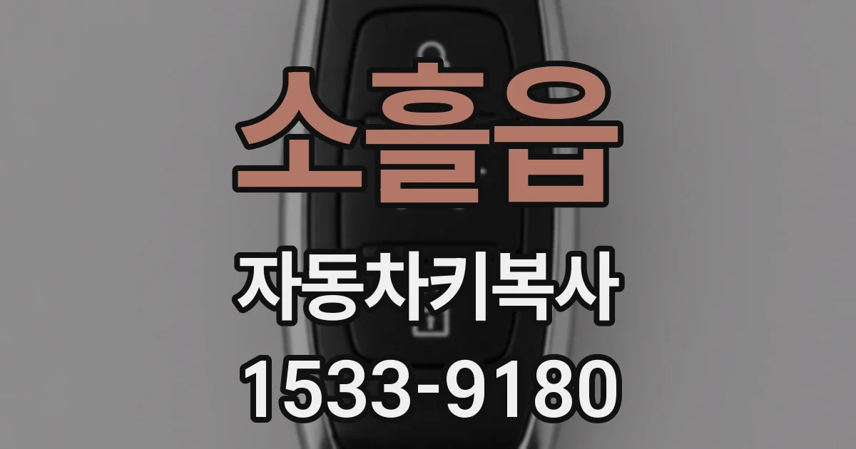 소흘읍 자동차키복사