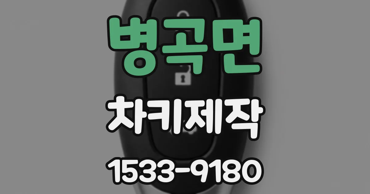 병곡면 차키제작
