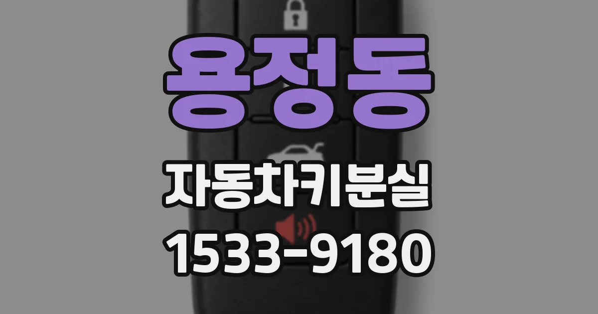 용정동 자동차키분실